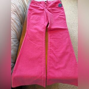 Crown & Ivy Vibrant Pink Flare Jeans
